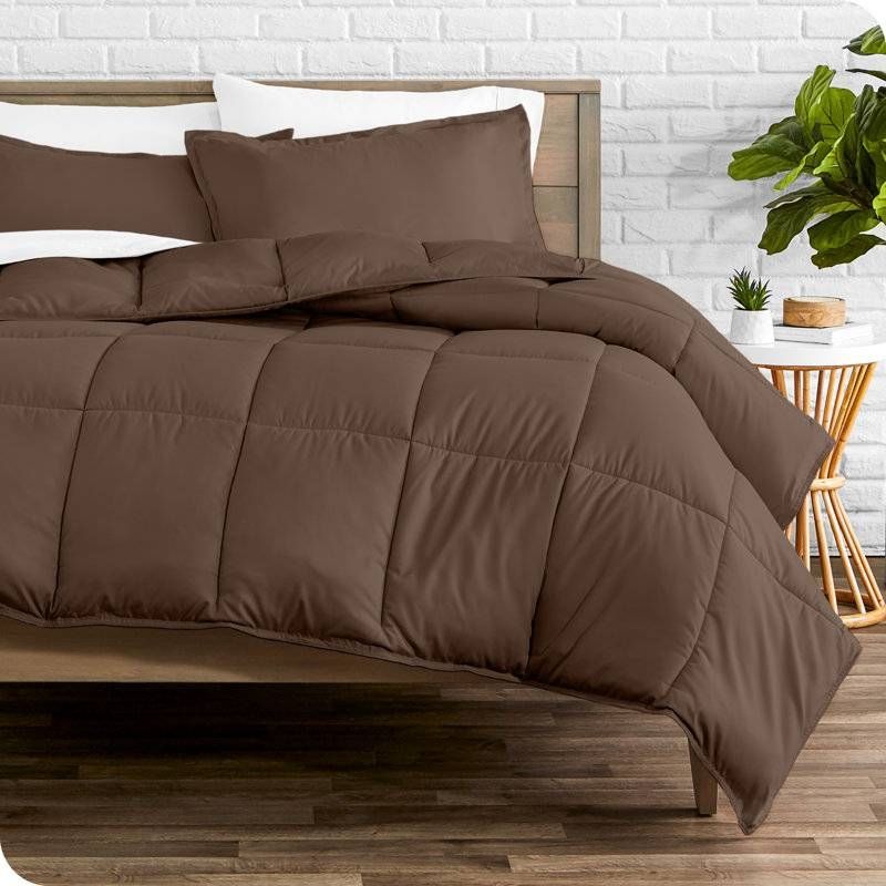 King / CAL King 3-Piece Down Alternative Comforter Set in Chocolate Brown